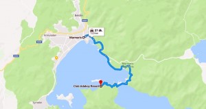 adakoy resort hotel to marmaris distance