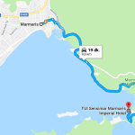 imperial hotel to marmaris distance